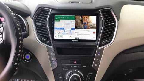 Màn hình DVD Android xe Hyundai Santafe 2012 - 2018 | Gotech GT10 Pro